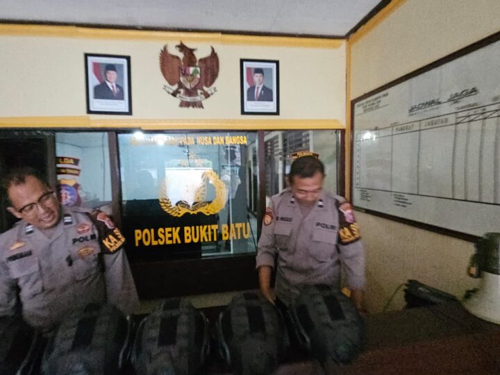 Buktikan Kesiapannya, Polsek Bukit Batu Gelar Serah Terima Piket