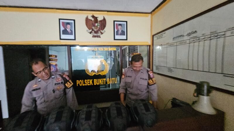 Buktikan Kesiapannya, Polsek Bukit Batu Gelar Serah Terima Piket