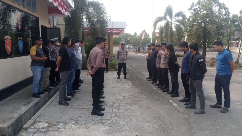 Usai Apel, Pamapta III SPKT Polresta Palangka Raya Cek Kondisi Tahanan