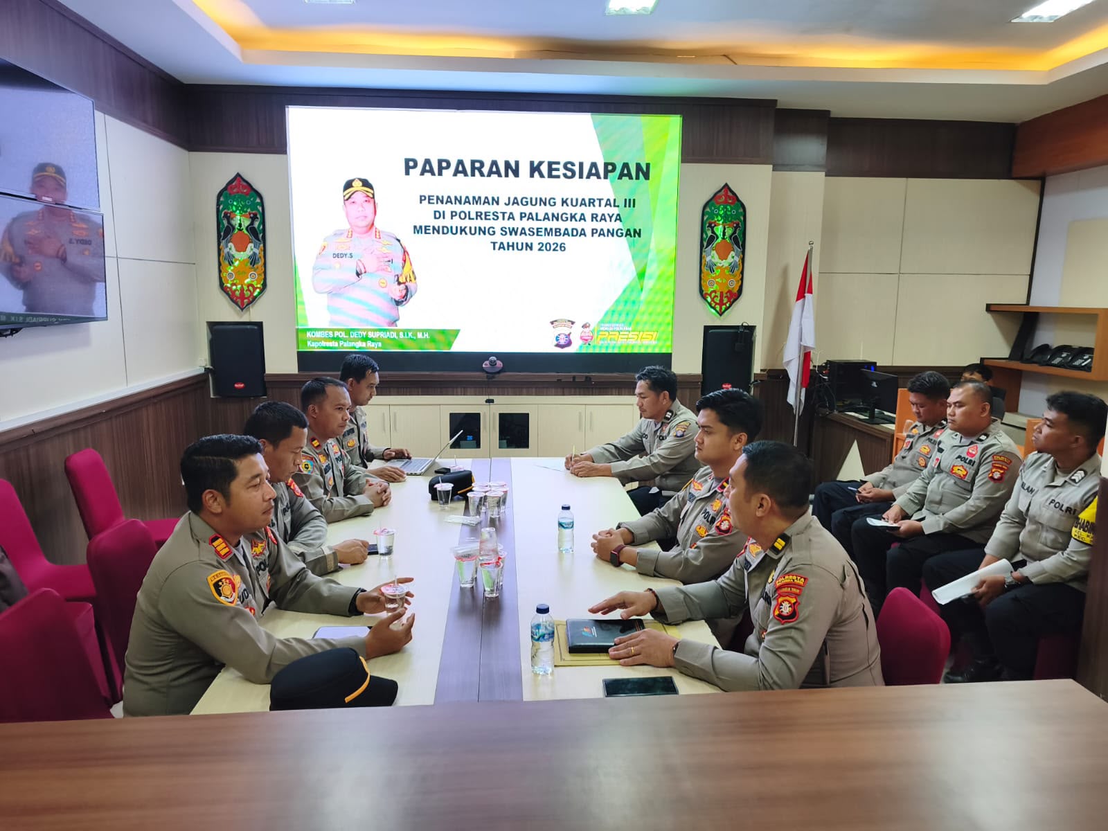 Matangkan Penanaman Jagung Kuartal III, Polresta Palangka Raya Gelar Anev dan Kesiapan