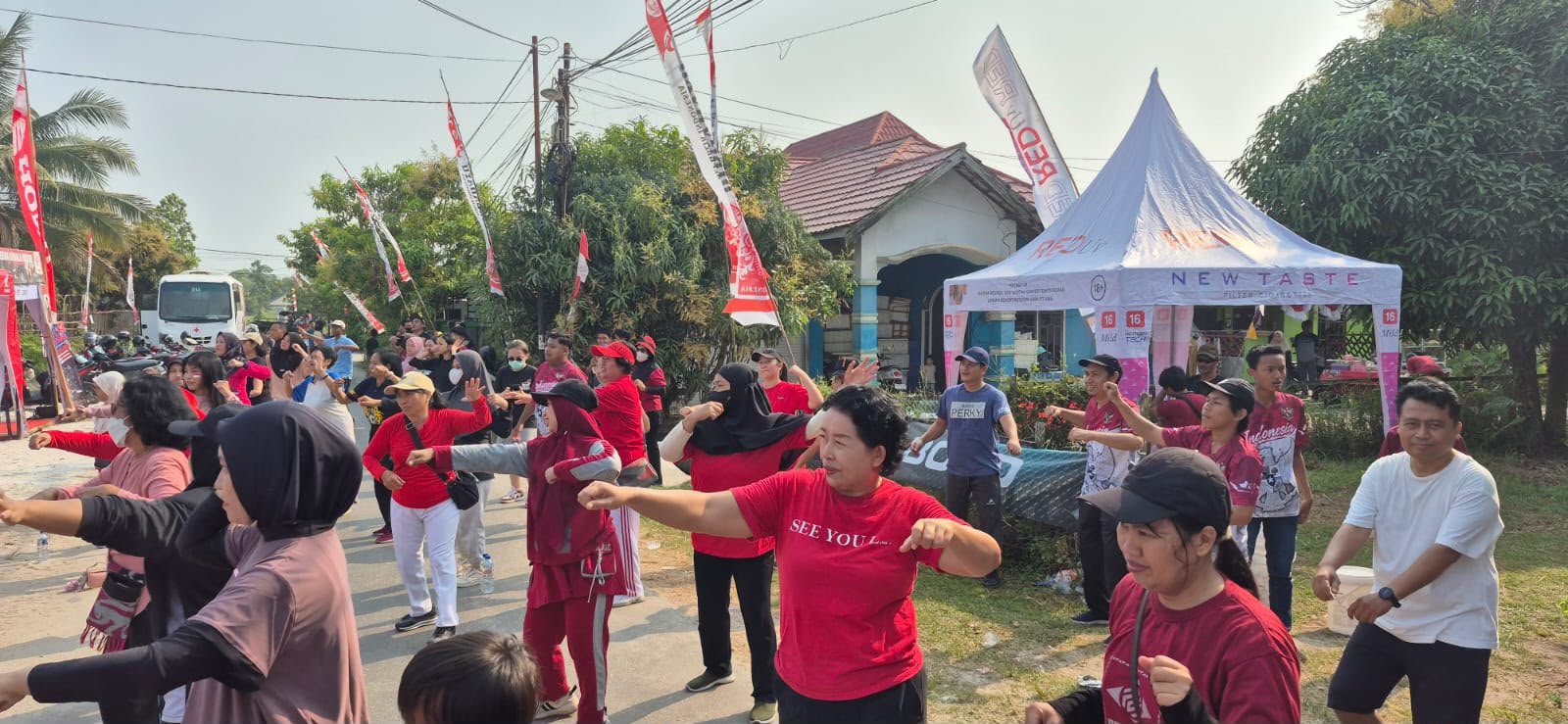 Jaga Kamtibmas, Bhabinkamtibmas Langkai Sampaikan Imbauan Cegah Karhutla