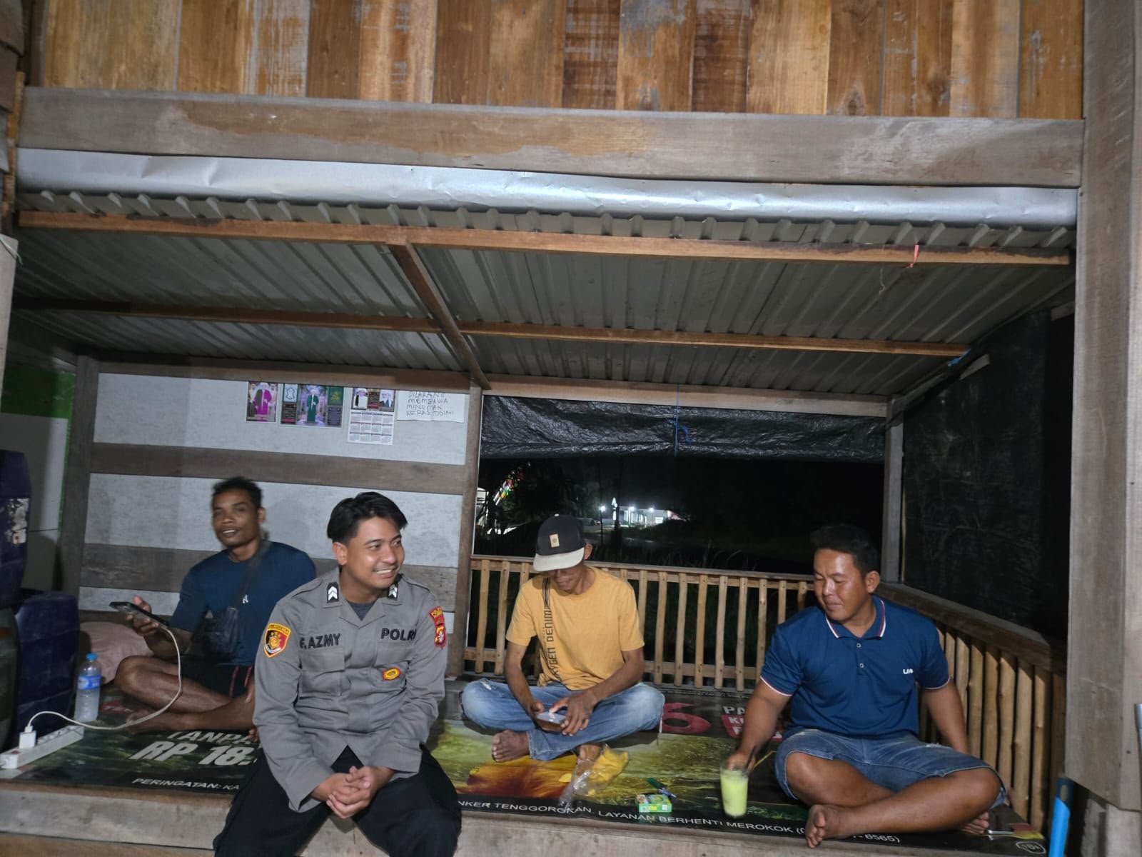 Cegah Kasus Kejahatan, Piket Polsek Rakumpit Gelar Patroli Sambang Rutin