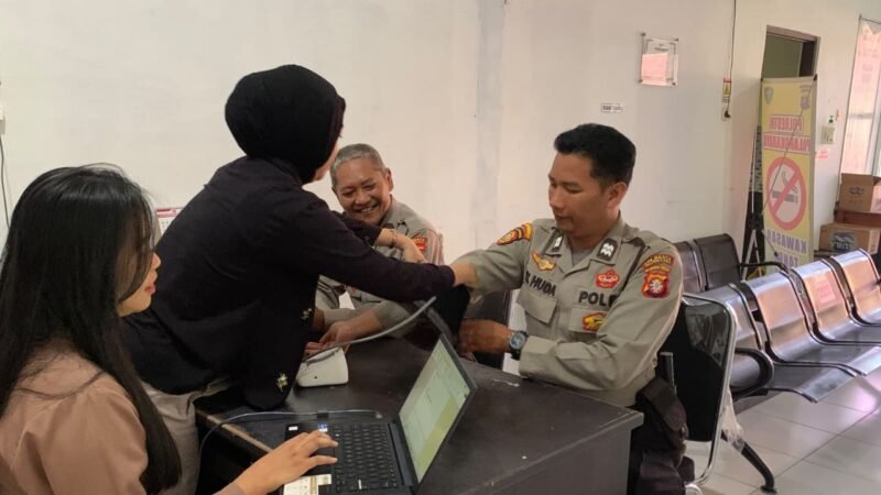 Peduli Kesehatan Personel, Sidokkes Sediakan Layanan CKG di Klinik Polresta Palangka Raya