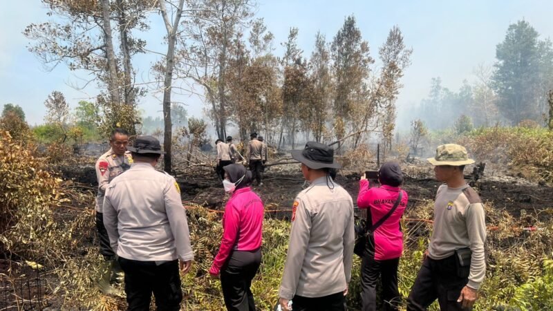 Di Sela Gerakan Bhayangkari Peduli, Kapolresta Palangka Raya Berikan Arahan kepada Personel Dalkarhutla