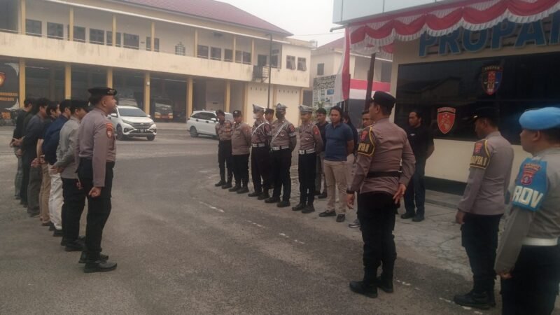 Dukung Pergantian Piket Berjalan Lancar, Pamapta II SPKT Pimpin Apel Serah Terima