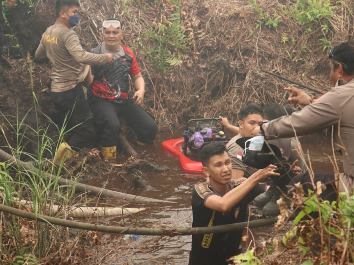 Respon Cepat Karhutla, Kapolda Kalteng Turun Langsung Pantau Titik Api di Jalan Mahir Mahar Palangka Raya