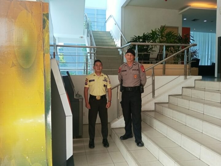 Lagi, Satpamobvit Polresta Palangka Raya Jaga Keamanan Perbankan