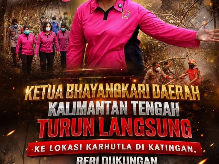 Ketua Bhayangkari Daerah Turun Langsung ke Lokasi Karhutla, Beri Dukungan Satgas Gabungan