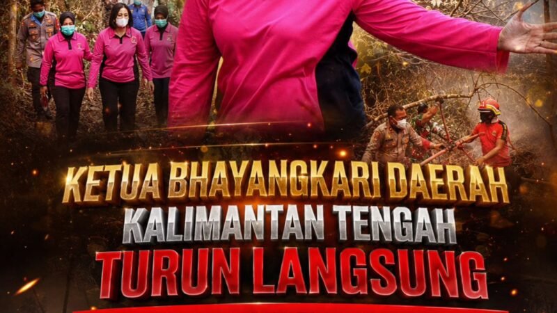 Ketua Bhayangkari Daerah Turun Langsung ke Lokasi Karhutla, Beri Dukungan Satgas Gabungan