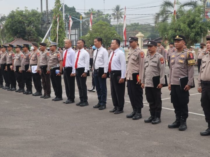 Tegakkan Disiplin Internal, Sipropam Polresta Palangka Raya Lakukan Waspers saat Apel Jam Pimpinan