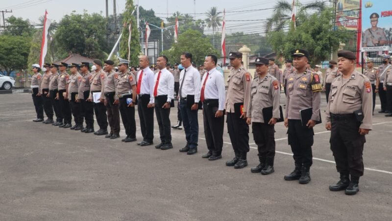Tegakkan Disiplin Internal, Sipropam Polresta Palangka Raya Lakukan Waspers saat Apel Jam Pimpinan