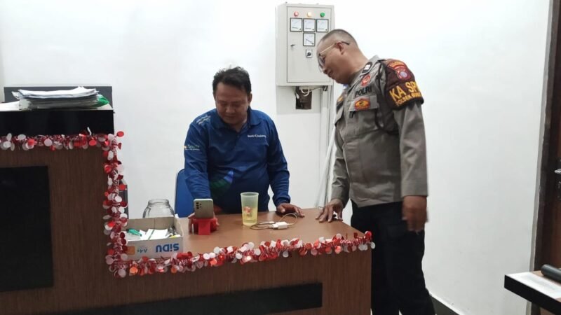 Jaga Keamanan Objek Vital, Polsek Bukit Batu Lakukan Patroli ke BPD Kalteng saat Dini Hari