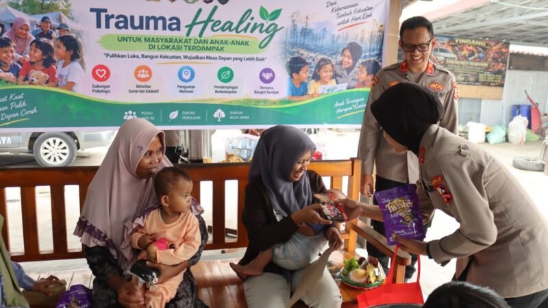 Bangkit Bersama, Serdik Sespimen Polri Dikreg 67 Hadirkan Trauma Healing untuk Warga Terdampak Karhutla di Palangka Raya