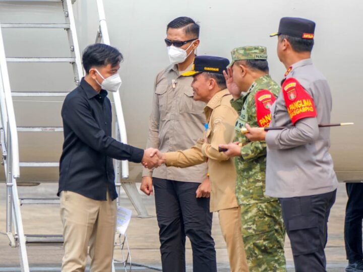 Kapolda Kalteng Bersama Forkopimda Sambut Kunjungan Kerja Wapres RI di Bumi Tambun Bungai