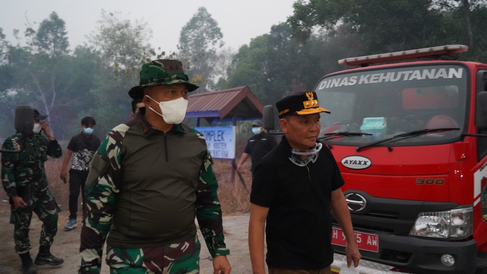 Bersatu Hadapi Karhutla, Pangdam XXII/TB, Gubernur dan Kapolda Turun Langsung