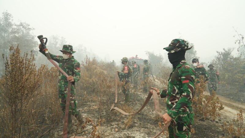 Pangdam XXII/Tambun Bungai Tinjau Langsung Karhutla di TWA Galeget Tiawu