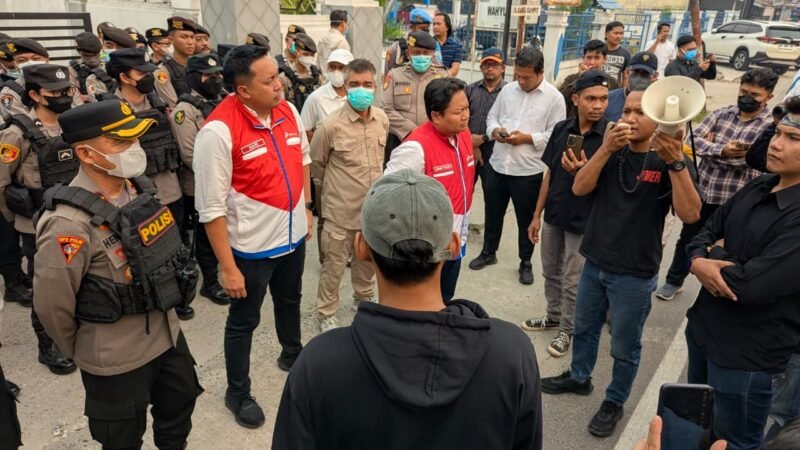 Berjalan Kondusif, Polresta Palangka Raya Tuntaskan Pam Aksi Damai di Kantor Pertamina Kalteng