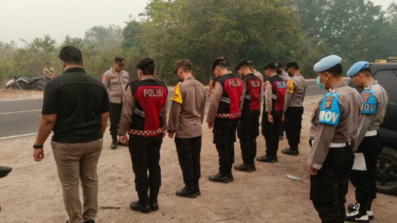 Sebelum Pengamanan Eksekusi Sebidang Tanah, Polresta Palangka Raya Gelar Apel Persiapan