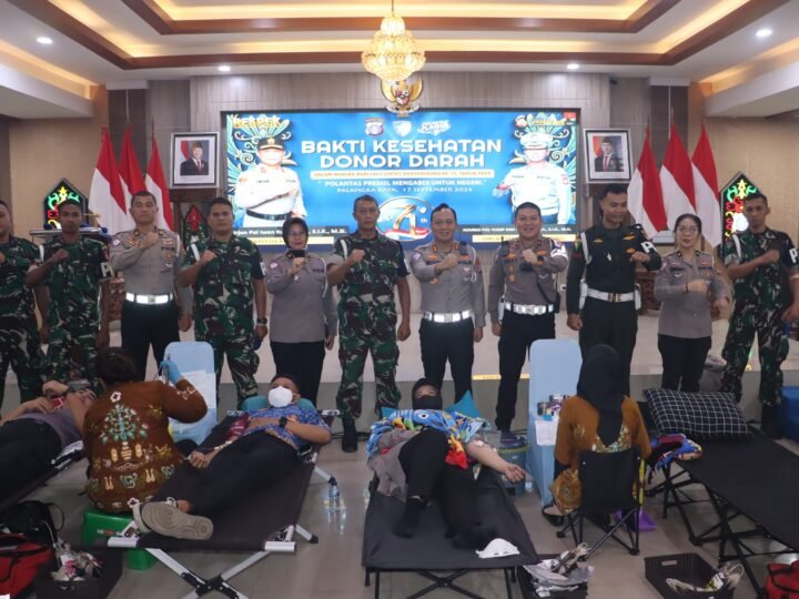 Sambut Hari Lalu Lintas Bhayangkara ke-71, Ditlantas Gelar Donor Darah