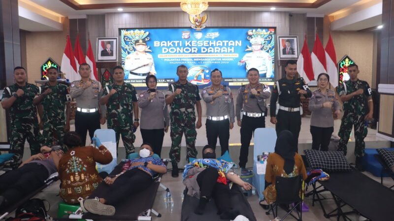 Sambut Hari Lalu Lintas Bhayangkara ke-71, Ditlantas Gelar Donor Darah