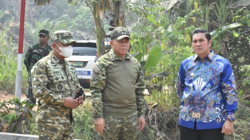 Pangdam XXII/TB Tinjau Lokasi Sumur Bor di Pulang Pisau
