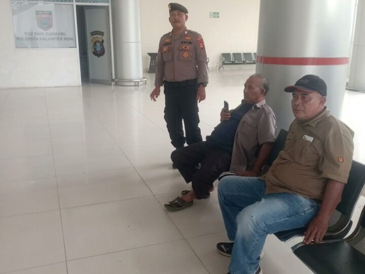 Pelihara Keamanan, Satpamobvit Polresta Palangka Raya Jaga di Bandara Tjilik Riwut