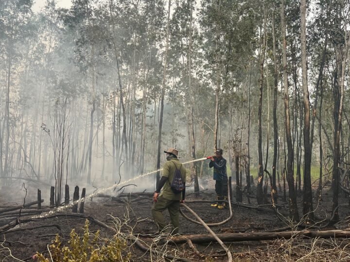 Lima Anggota MPA Sabaru Jalankan Misi Pemadaman Karhutla di Sebangau