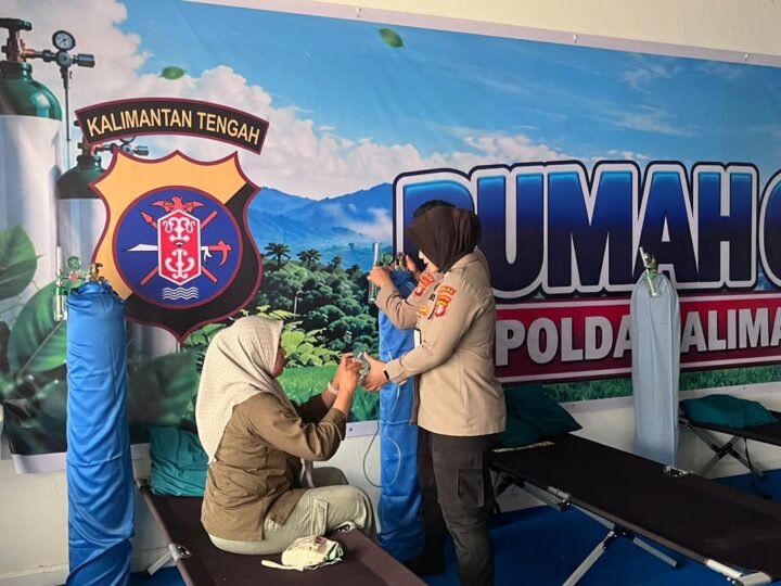 Polda Kalteng Sediakan Rumah Oksigen Gratis untuk Warga Palangka Raya Terdampak Kabut Asap