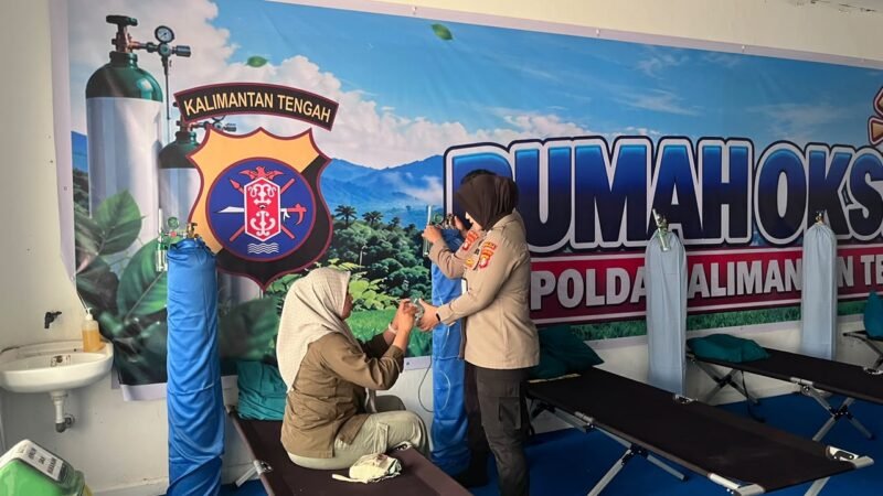 Polda Kalteng Sediakan Rumah Oksigen Gratis untuk Warga Palangka Raya Terdampak Kabut Asap