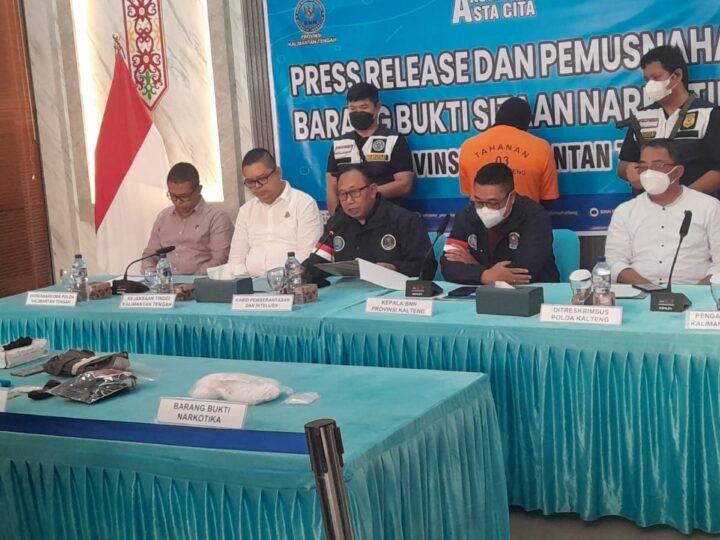 BNNP Kalteng Musnahkan Sabu 1 Kilogram Hasil Ungkap Jaringan Pontianak