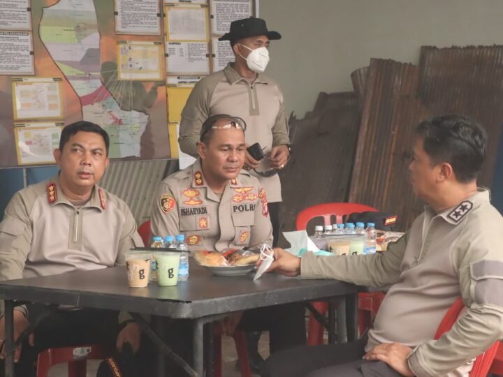 Kapolresta Palangka Raya Terima Kapolda Kalteng dan Rombongan Cek Posko Karhutla Km 17