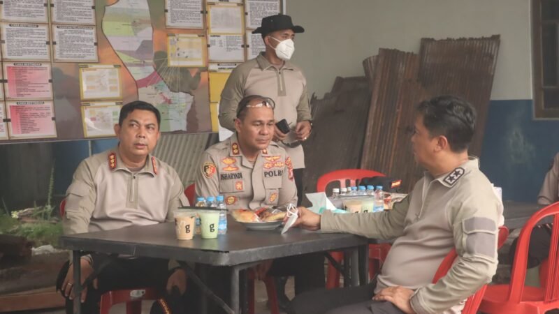Kapolresta Palangka Raya Terima Kapolda Kalteng dan Rombongan Cek Posko Karhutla Km 17