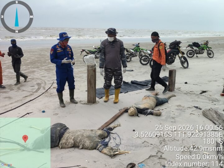 Ditpolairud Evakuasi Tiga Jenazah Diduga Korban KM Virgo Transport 8 di Seruyan