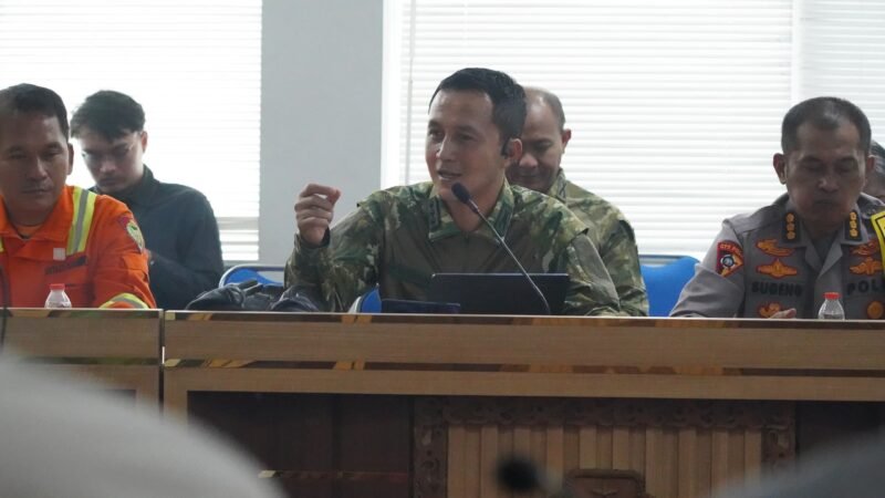 Pangdam XXII/TB Diwakili Dandim 1016/PLK Hadiri Rapat Evaluasi Status Tanggap Darurat Karhutla Kalteng