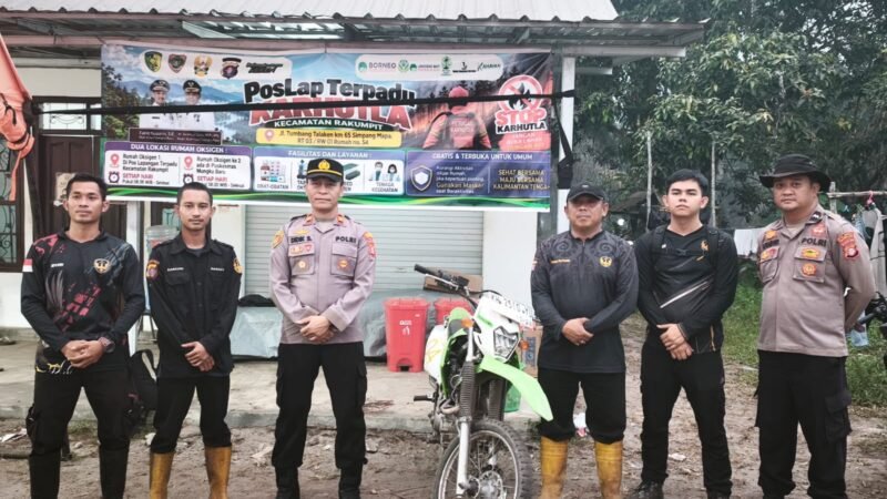 Sebelum Patroli Karhutla, Kapolsek Rakumpit Berikan Arahan Kesiapan Personel