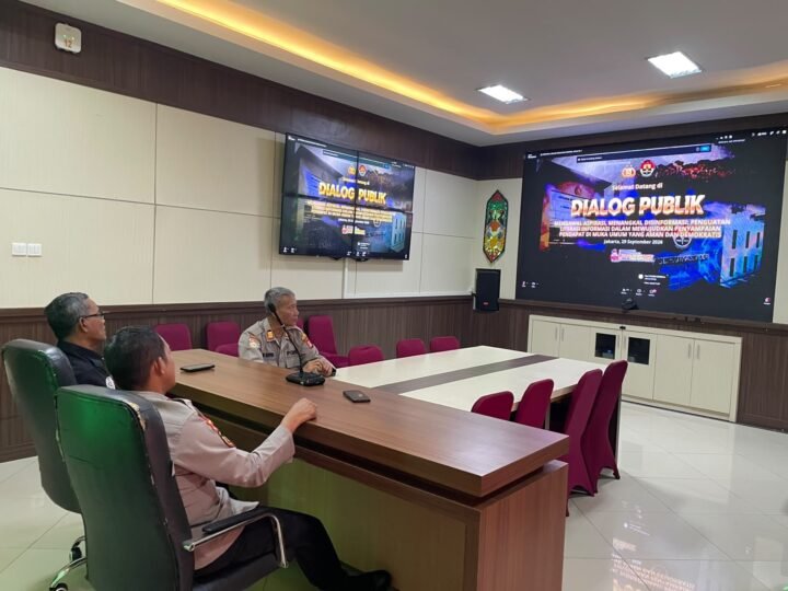 Perkuat Literasi Informasi, Humas Polresta Palangka Raya Ikuti Dialog Publik Divhumas Polri
