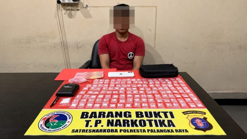 Satresnarkoba Polresta Palangka Raya Ungkap Peredaran 27,14 Gram Shabu di Tumbang Rungan