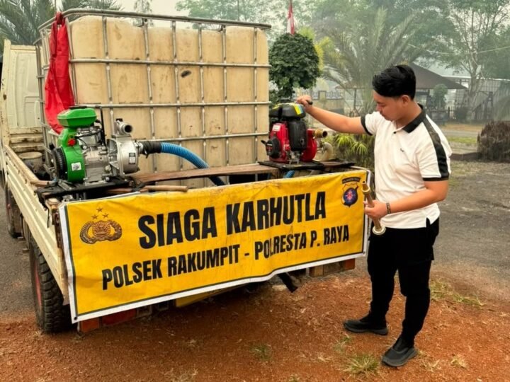 Perkuat Antisipasi Karhutla, Polsek Rakumpit Polresta Palangka Raya Cek Kesiapan Peralatan