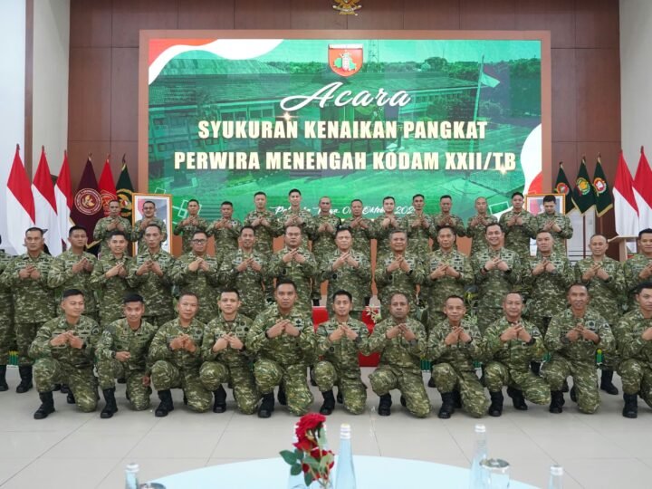 Pangdam XXII/TB Pimpin Laporan Korps Kenaikan Pangkat Pamen