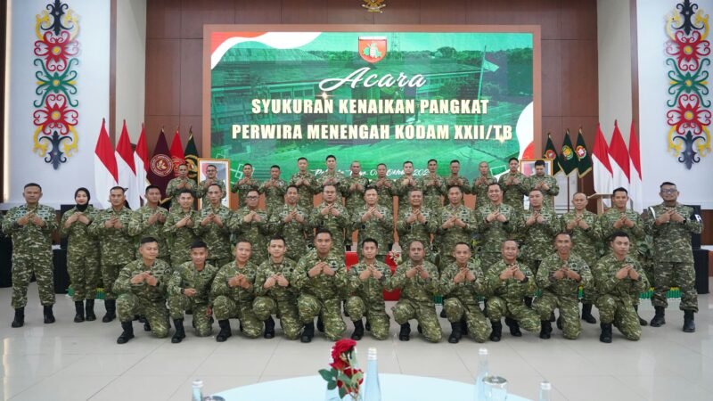 Pangdam XXII/TB Pimpin Laporan Korps Kenaikan Pangkat Pamen
