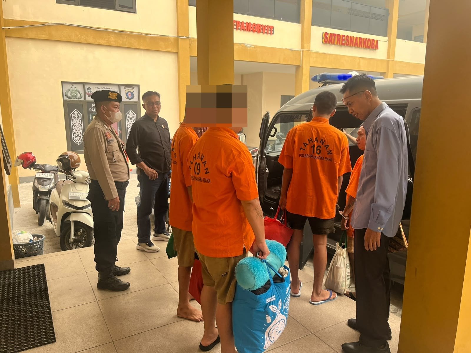 Penitipan 9 Tahanan, Sattahti Polresta Palangka Raya Pindahkan ke Lapas Kelas IIA