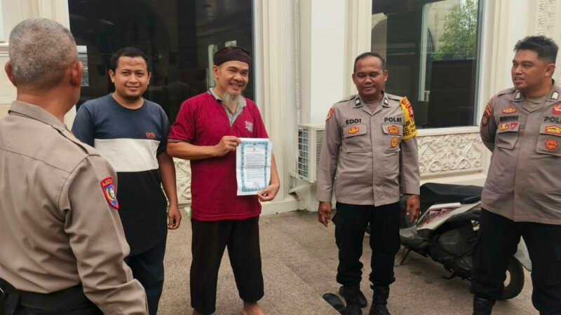 Cegah Karhutla, Polsek Pahandut Sampaikan Maklumat Kapolda Kalteng kepada Tokoh Agama
