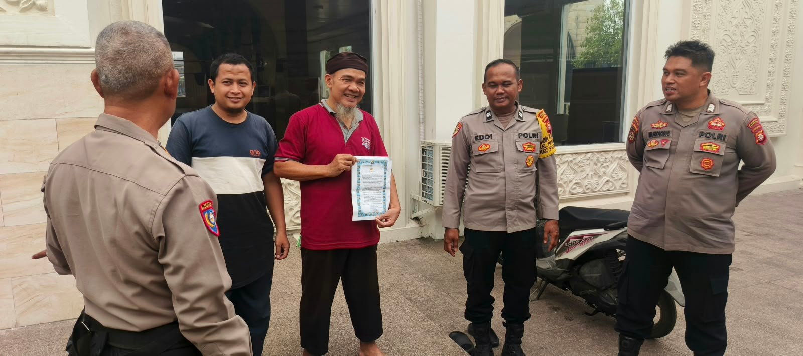 Cegah Karhutla, Polsek Pahandut Sampaikan Maklumat Kapolda Kalteng kepada Tokoh Agama