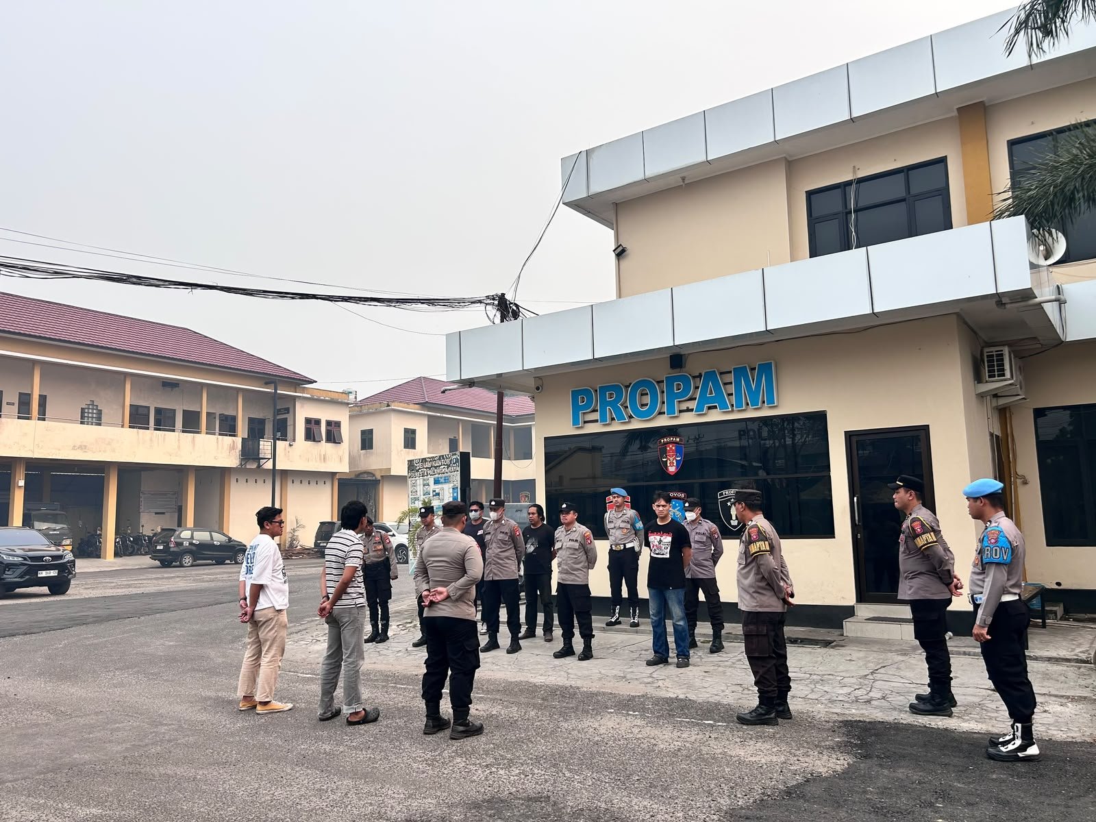 Sebelum Pelayanan, Pamapta III SPKT dan Piket Fungsi Polresta Palangka Raya Apel Bersama