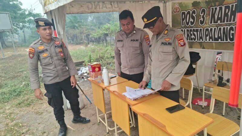 Patroli Dialogis, Polsek Pahandut Sampaikan Pesan Kamtibmas di Pelabuhan Rambang