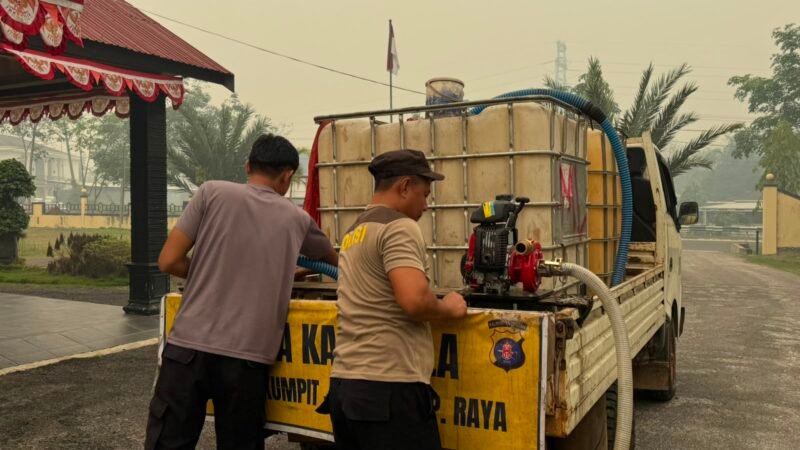 Siaga Karhutla, Polsek Rakumpit Siapkan Personel dan Sarpras Pemadaman