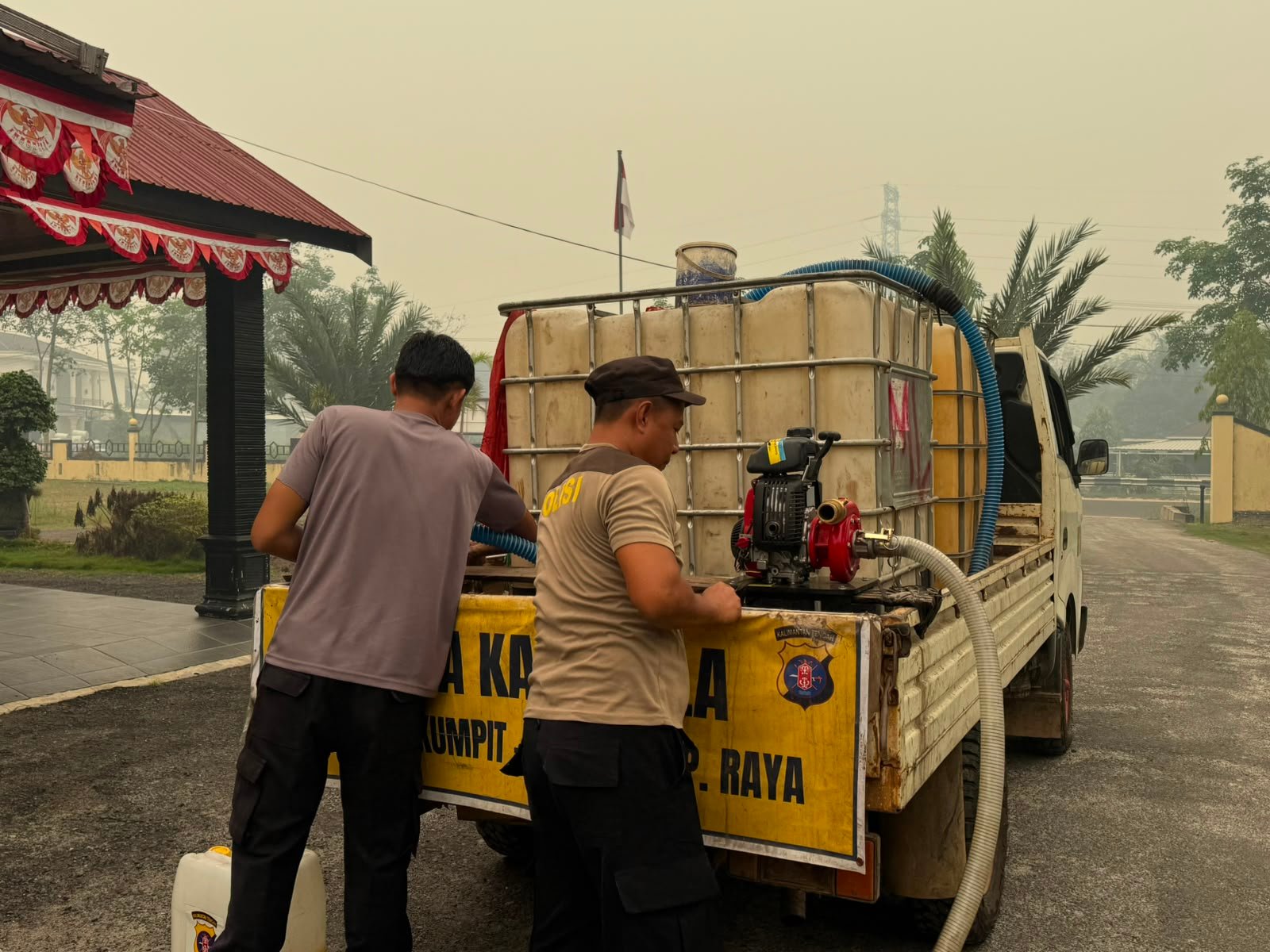 Siaga Karhutla, Polsek Rakumpit Siapkan Personel dan Sarpras Pemadaman
