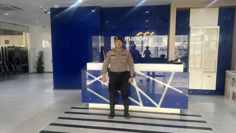 Jaga Keamanan Perbankan, Satpamobvit Polresta Palangka Raya Perkuat Pengamanan Bank