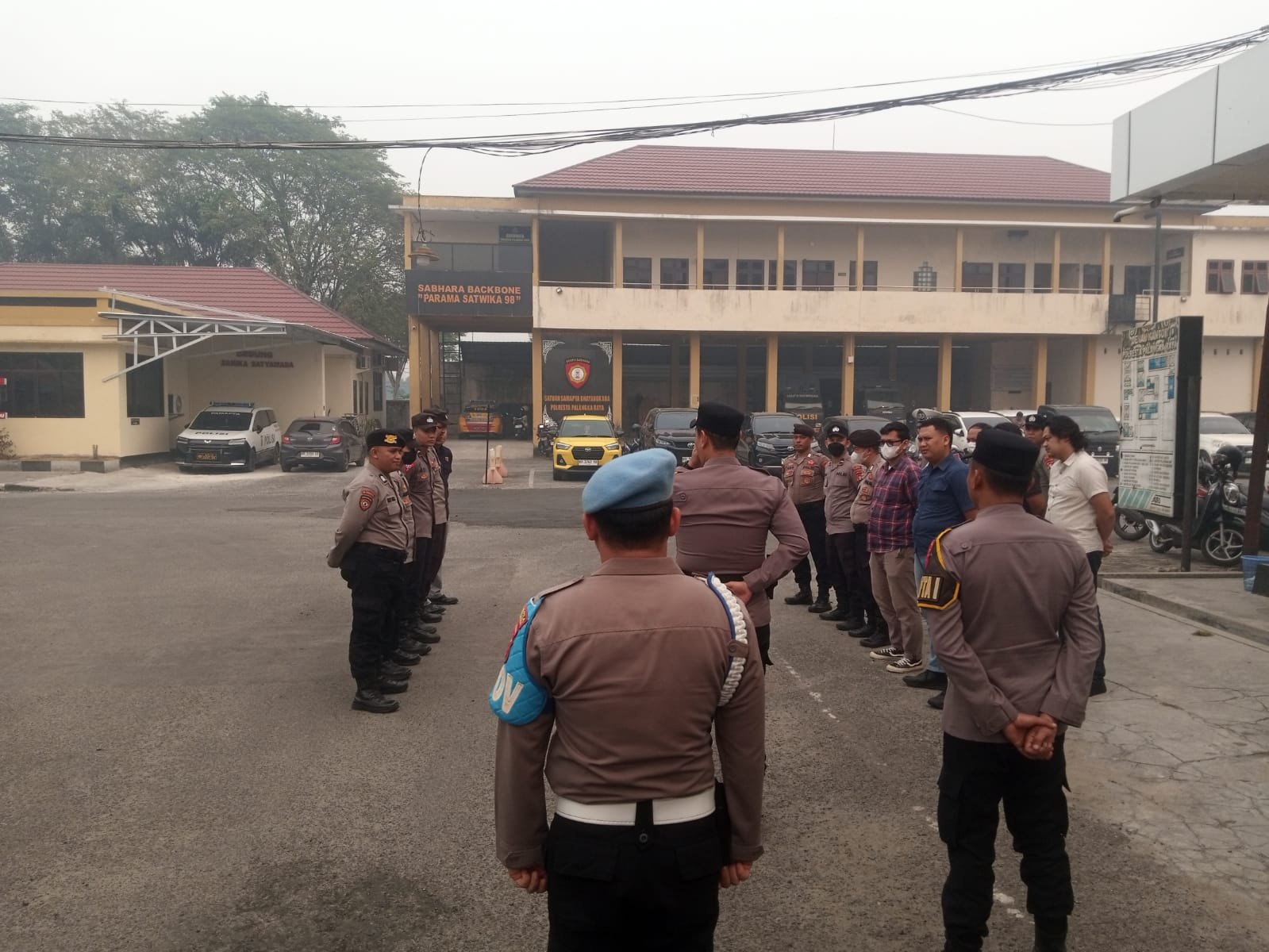Disela Serah Terima Dinas, Pamapta II SPKT Polresta Palangka Raya Cek Tahanan