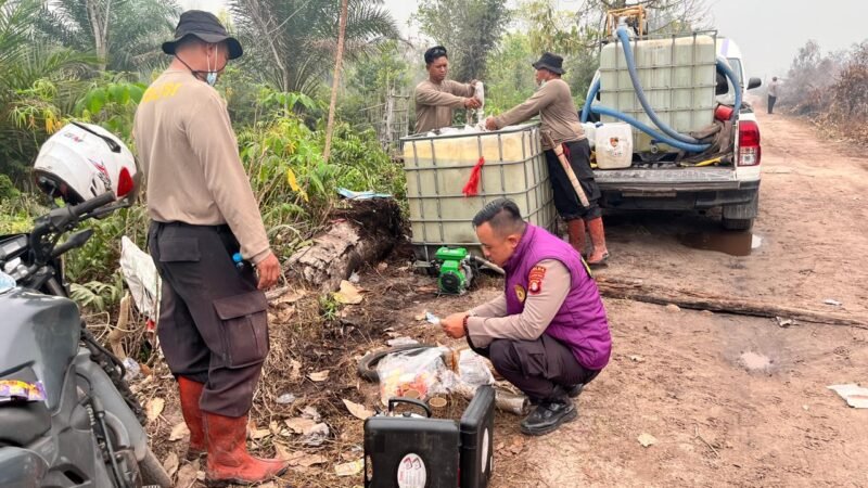 Secangkir Kopi dan Dukungan Psikologi, Cara Polda Kalteng Jaga Semangat Petugas Karhutla